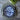 Plato M azul diseño blanco flores grandes azules
