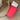 Porta pasaporte de color rojo