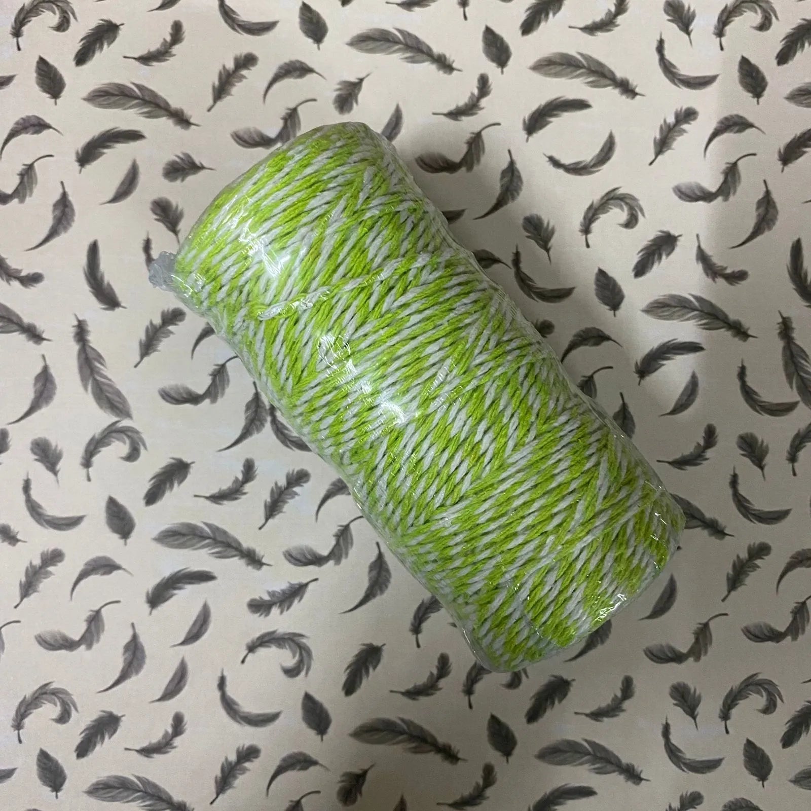 Rollo hilo algodón 2 colores verde
