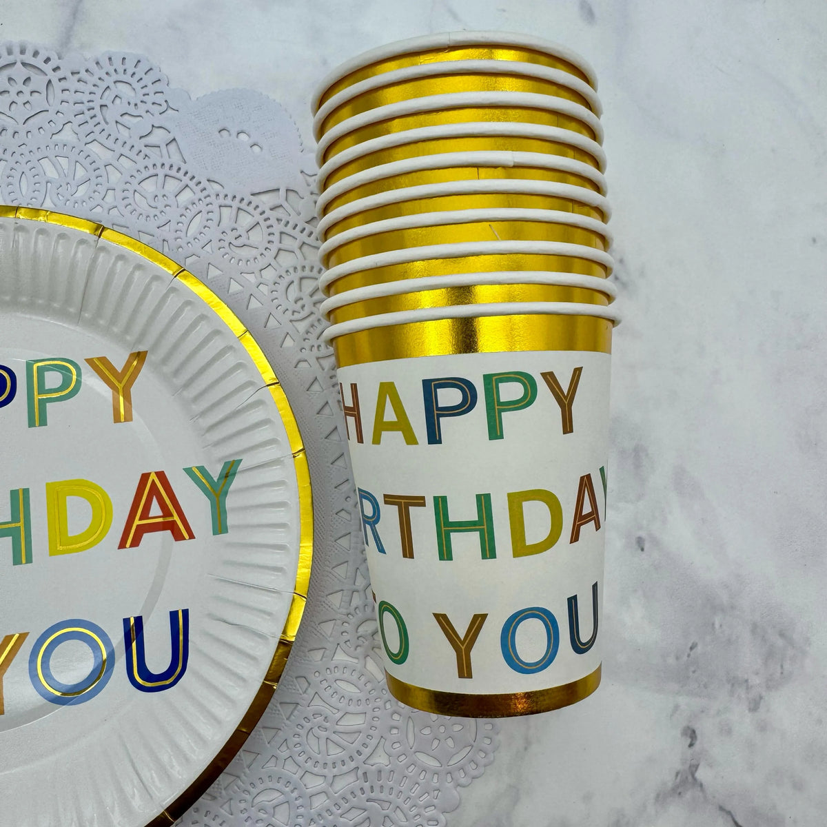 Vasos cumpleaños Happy birthday