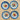 Set 4 platos hondos enlozado M Azul