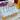 Set 6 velas brillantinas plateadas