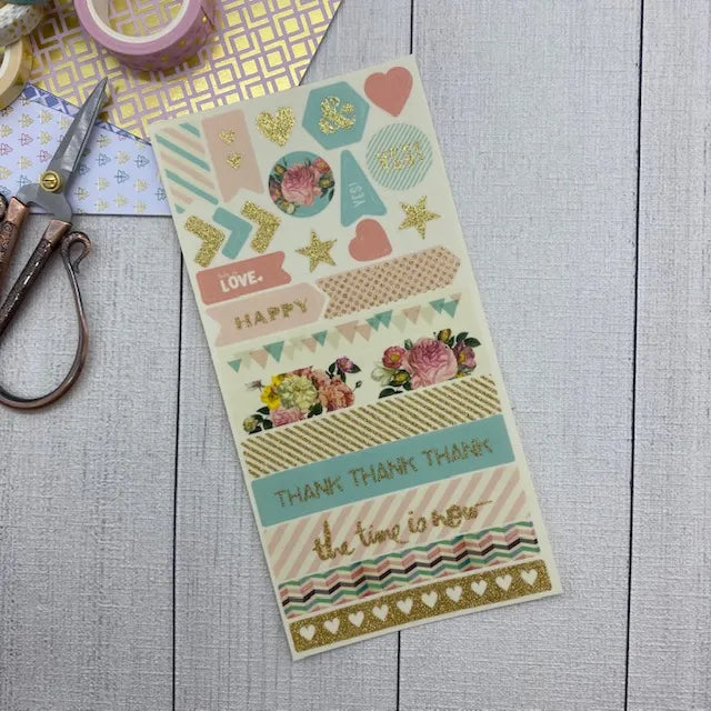 Stickers figuras brillantes