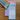 Stickers letras transparente celeste