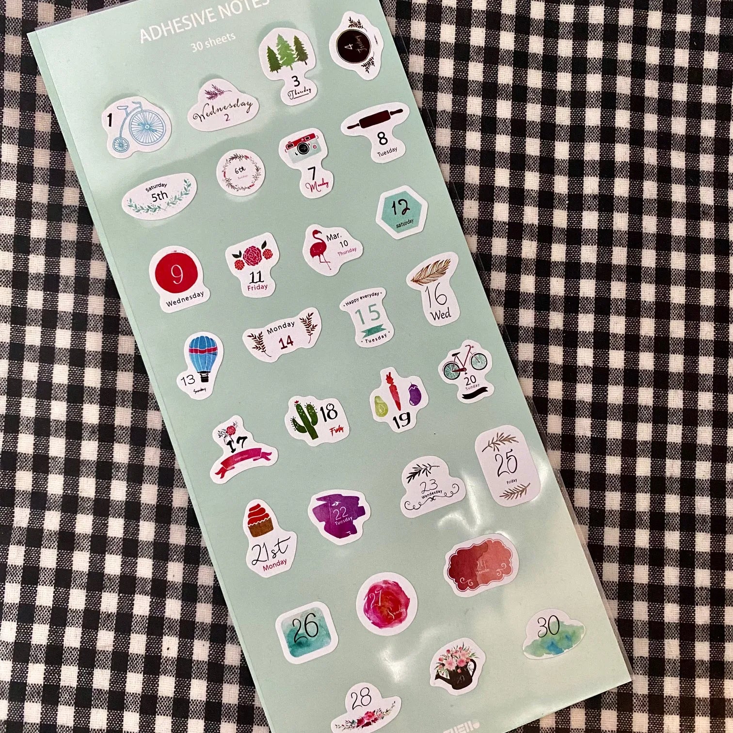 Stickers vintage verde