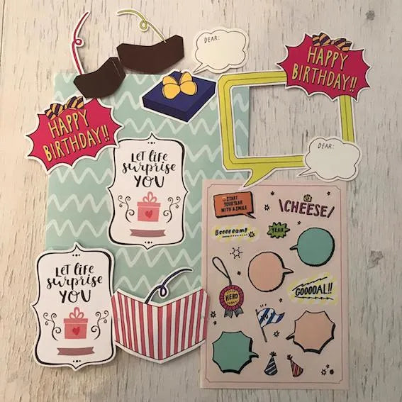 Tarjeta para armar happy birthday